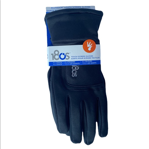 180s Weekender men’s black touchscreen texting winter gloves